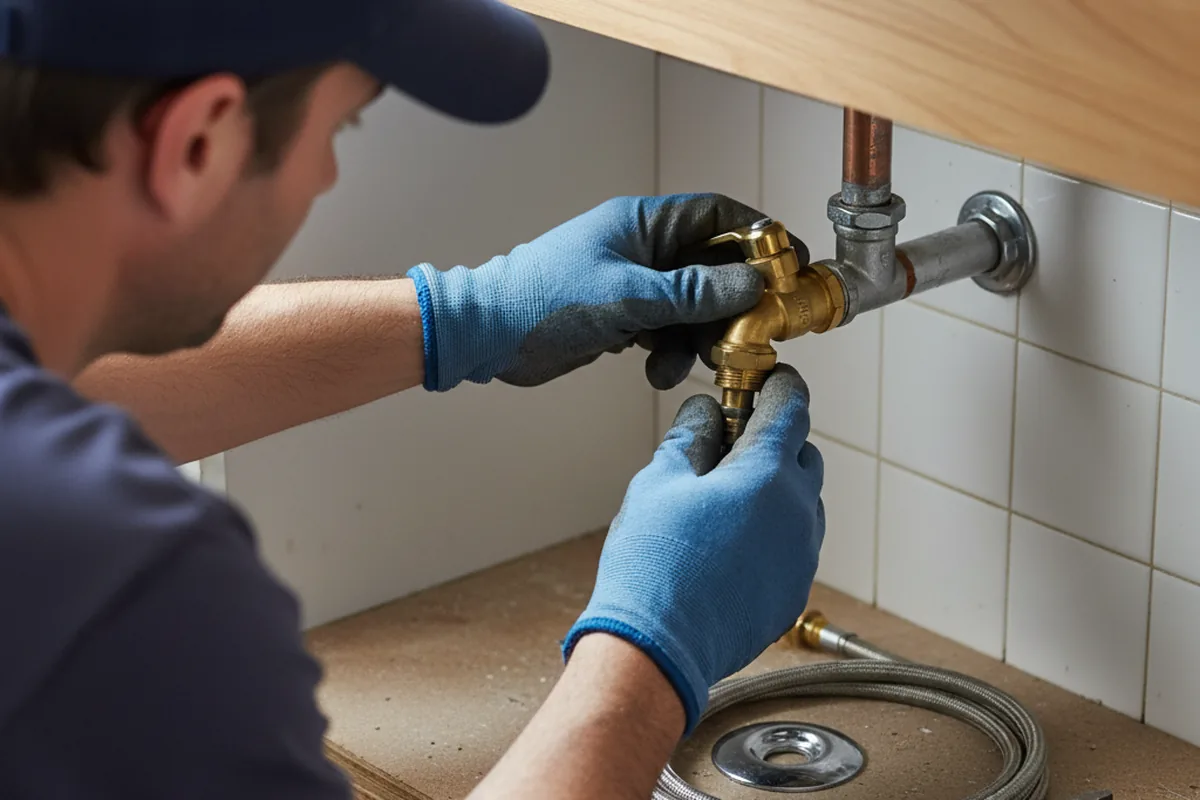 Shutoff valve and fitting work during Emergency Plumbing in Alabaster